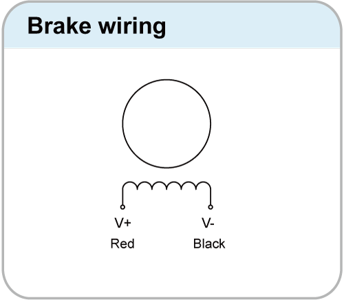 brake wire of A-4 lead bipolar drive