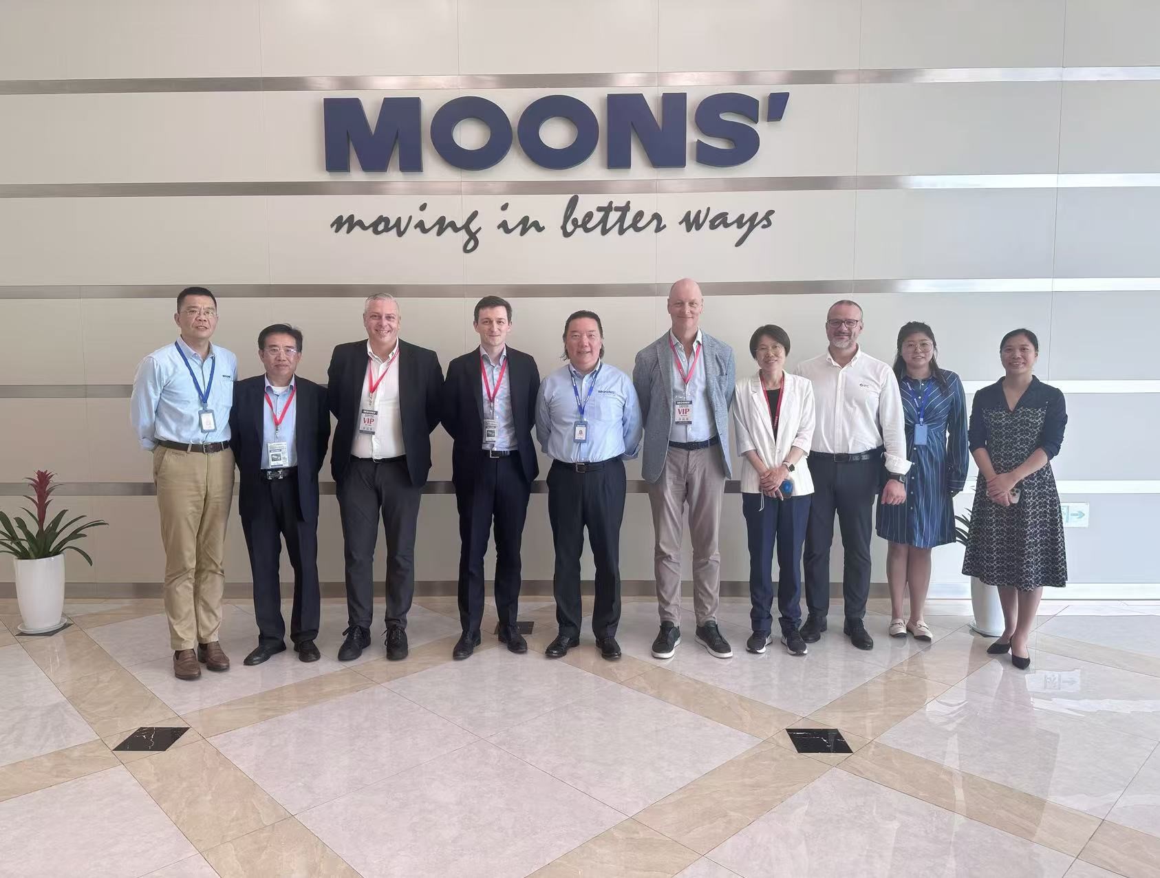 The Vandewiele Group Executive Delegation Visits MOONS' Taicang