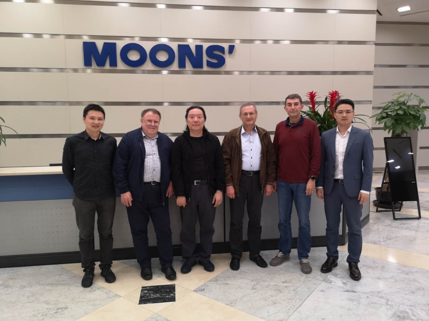 Technosoft 経営陣 MOONS' 本部を訪問