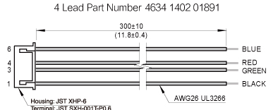 The harness drawing of NEMA23 Ball Screw Linear stepper Motors