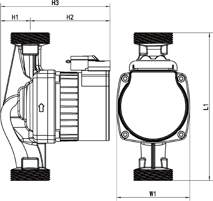 Cast iron pump housing(H130/H180)